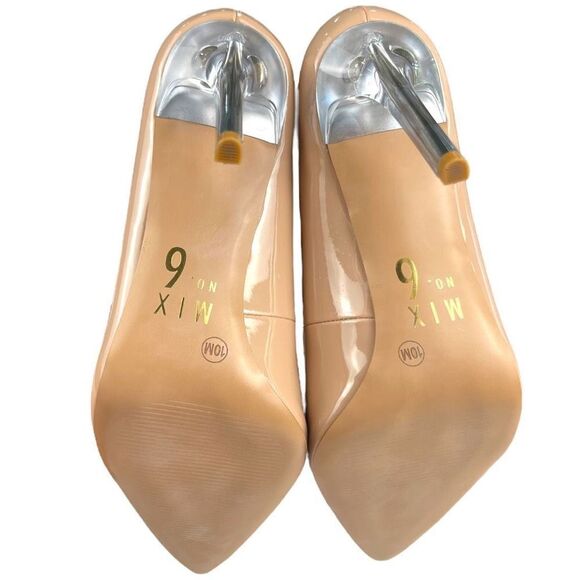 Mix No.6 Danyah-C Women's Nude Maple Sugar Pointed Toe Heel Pumps Size 10 - Picture 15 of 16